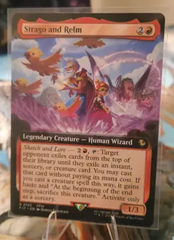 Strago and Relm Extended Art - 0155 - MTG Magic FREE SHIPPING! - Image 1