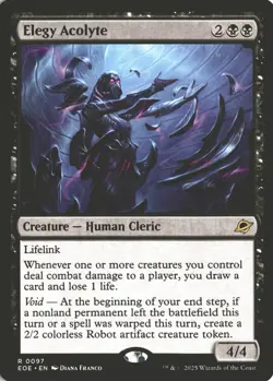 MTG Elegy Acolyte (0097) *Non-Foil* Base Rare Edge Of Eternities NM/MT Comb Ship - Image 1