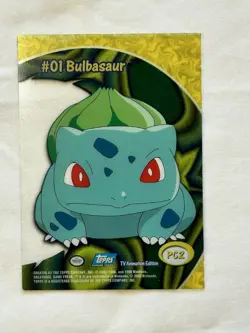 Bulbasaur #PC2 Pokemon 2000 Topps TV Clear - Image 2