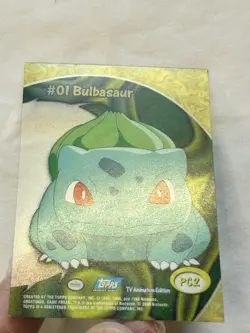 Bulbasaur #PC2 Pokemon 2000 Topps TV Clear - Image 4