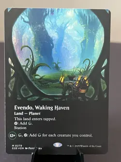 NM Borderless Foil Evendo, Waking Haven, MTG, Edge of Eternities, Magic, 279 - Image 1