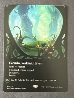 NM Borderless Foil Evendo, Waking Haven, MTG, Edge of Eternities, Magic, 279 - Image 2