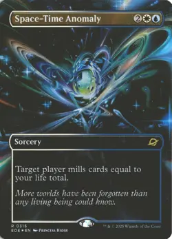 MTG Space-Time Anomaly (0315) *Foil* Borderless Rare Edge Of Eternities NM/MT - Image 1