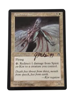 MTG Spirit en-Kor Stronghold Regular Signed John Matson - Image 1