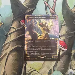 MTG: Camellia, The Seedmiser (0346) Bloomburrow Borderless Raised Foil PR0XY - Image 1