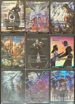 Final Fantasy MTG Through The Ages -9 Card Lot- Showcase Foil FCA - Image 1