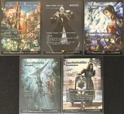 Final Fantasy MTG Through The Ages -9 Card Lot- Showcase Foil FCA - Image 2