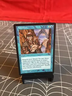 Vintage 1997 MTG Tempest Intuition Card NM - Image 1