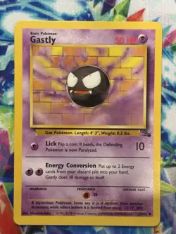 Pokemon Fossil Set UN-COMMON Gastly 33/62 Pack Fresh Mint Potential PSA 10 - Image 1
