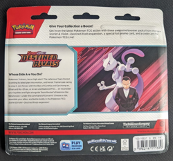 Pokemon TCG Destined Rivals Triple Blister Pack - Kangaskhan Promo - SEALED - Image 2