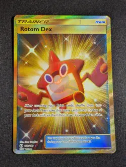 Pokemon Rotom Dex 159/149 Secret Rare Sm Base Set NM - Image 1