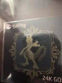 Mewtwo 24k Gold Plated Sticker Korean Striking Candy Pokemon Pack fresh! - Image 4