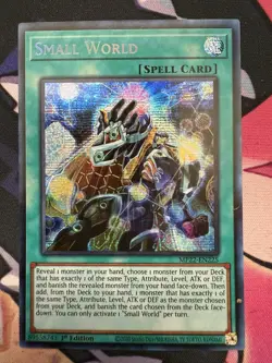 YuGiOh! - Small World - 1st Edition Super Rare RA01-EN067 NM - Image 1