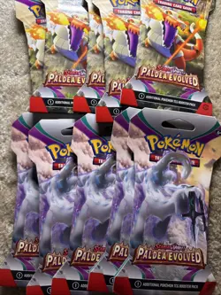 Paldea Evolved 10 Sleeved Booster Packs- Pokemon TCG Scarlet & Violet - Image 1