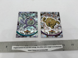 (2) Pokemon TV Animation Cards - #60 Poliwag, #75 Graveler - Black Logo - READ! - Image 1