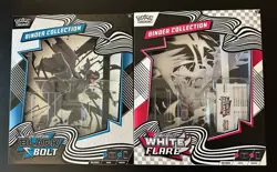 Pokemon Black Bolt & White Flare BINDERS ONLY 1 of Each Binder Sealed Brand New - Image 1