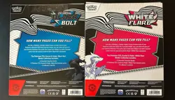 Pokemon Black Bolt & White Flare BINDERS ONLY 1 of Each Binder Sealed Brand New - Image 2