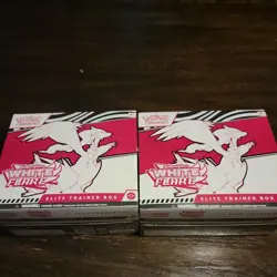 Pokemon White Flare ETB Elite Trainer Box Lot Of 2 - Image 1