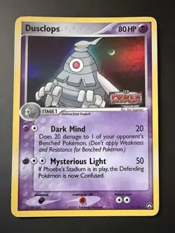 Dusclops 14/108 EX Power Keepers Reverse Holo Stamped Pokemon TCG 2007 - (LP) - Image 1