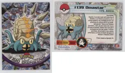 Omastar Italian Topps Pokemon TV Animation Edition Series 3 #139 2000 04qn - Image 3
