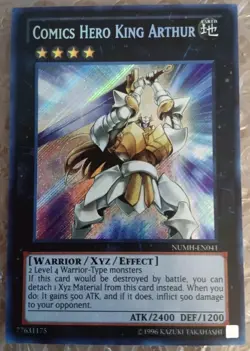 Yugioh! Comics Hero King Arthur NUMH-EN041 Secret Rare Unlimited NM - Image 1