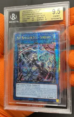 BGS 9.5 - Sky Striker Ace - Shizuku Quarter Century Secret Alt Art RA03 YuGiOh! - Image 3
