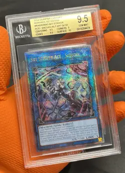 BGS 9.5 - Sky Striker Ace - Shizuku Quarter Century Secret Alt Art RA03 YuGiOh! - Image 4