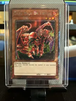 Gren Maju Da Eiza RA04-EN124 Platinum Secret Rare 1st Edition Yugioh - Image 1