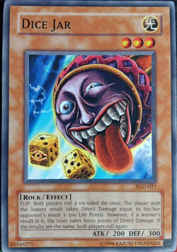 Dice Jar - PGD-027 Common Pharaonic Guardian Unlimited YuGiOh TCG Card - Image 1