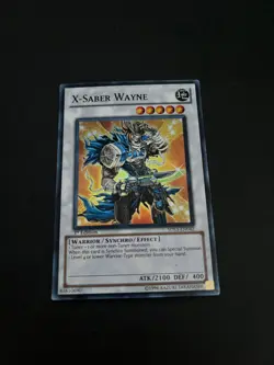 Yugioh X Saber Wayne Super Rare 5DS3-EN042 1st Edition TCG - Image 1