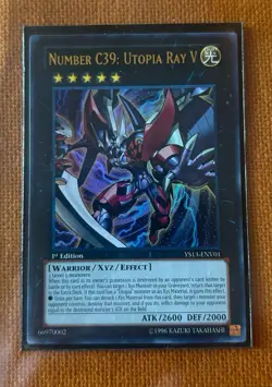 Yugioh Number C39: Utopia Ray V YS13-ENV01 Ultra Rare 1st Ed NM - Image 1