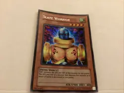 YUGIOH SLATE WARRIOR SECRET RARE LIGHT PLAY WC4-003 - Image 1