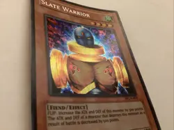 YUGIOH SLATE WARRIOR SECRET RARE LIGHT PLAY WC4-003 - Image 2