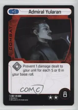 2008 Star Wars: Pocket Model Trading Card Game - Clone Wars Wullf Yularen 2k3 - Image 1