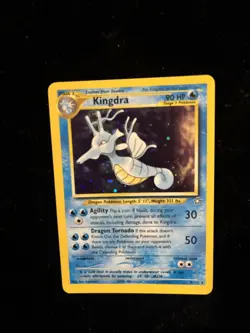 Pokemon TCG Kingdra Neo Genesis Holo Rare Card 8/111 Unlimited - Image 3