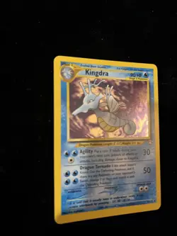 Pokemon TCG Kingdra Neo Genesis Holo Rare Card 8/111 Unlimited - Image 4