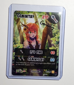 Signed CREO GeminiTay Gem Non-Holo Rare Card Alter Ego Hermitcraft TCG #30 - Image 1