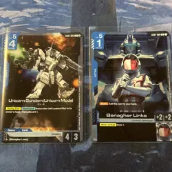 Gundam Card Game ! Banagher Links & Unicorn Gundam G001-005/G001-088 - Image 1