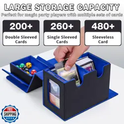 tmstorys Commander Deck Box for MTG, Card Deck Box with Dice Tray and Display - Image 2