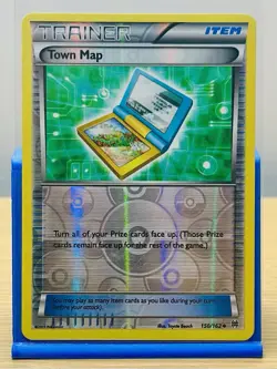 Town Map 150/162 Reverse Holofoil BREAKthrough Set |LP| Pokemon TCG Card - Image 1