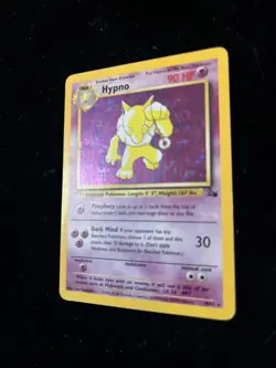Pokemon TCG Hypno Fossil Holo Card 8/62 Unlimited Rare - Image 5