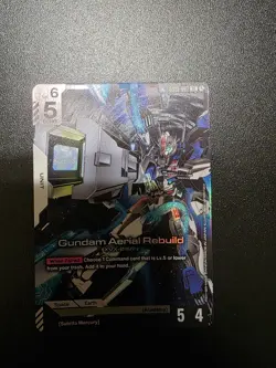 Gundam Aerial Rebuild - GD01-067 LR GUNDAM TCG CARD GAME FOIL NEWTYPE RISING - Image 1