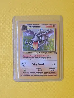 Pokemon TCG Aerodactyl Fossil Holo Rare Card 1/62 Lightly Played - Image 4