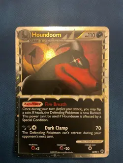 Pokemon TCG Houndoom Prime Undaunted Holo Card 82/90 LP Condition - Image 1