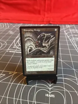 Vintage 1998 MTG Stronghold Ensnaring Bridge Card NM - Image 1