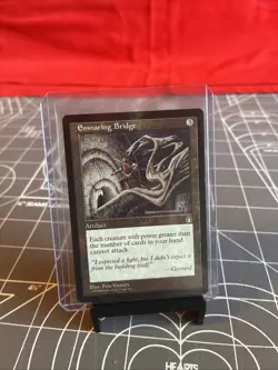 Vintage 1998 MTG Stronghold Ensnaring Bridge Card NM - Image 3