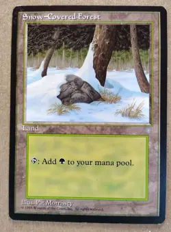 Magic The Gathering. Ice Age. Lot of 5 Snow Covered Lands! 1 Each. NM-VG. MTG - Image 3