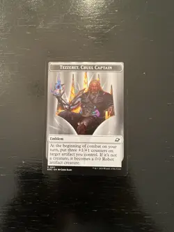 Robot 0010 Tezzeret, Cruel Captain 0011 Emblem X1X NM Edge of Eternities EOE MTG - Image 1