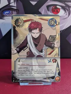 Gaara Of The Desert US070 Super Rare Holo Foil Naruto CCG TCG Card Bandai NM 1 - Image 1