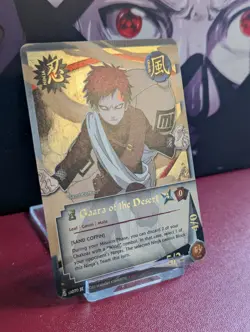 Gaara Of The Desert US070 Super Rare Holo Foil Naruto CCG TCG Card Bandai NM 1 - Image 2
